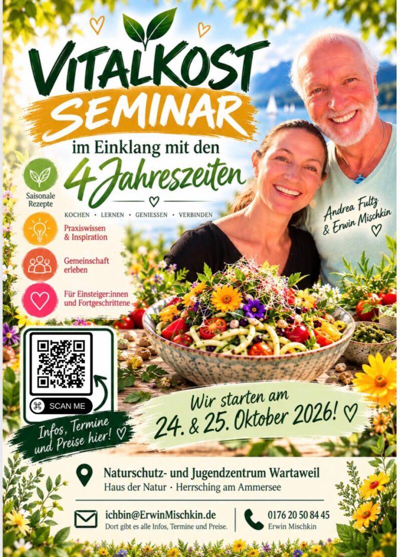 Vitalkost im Einklang mit den 4 Jahreszeiten