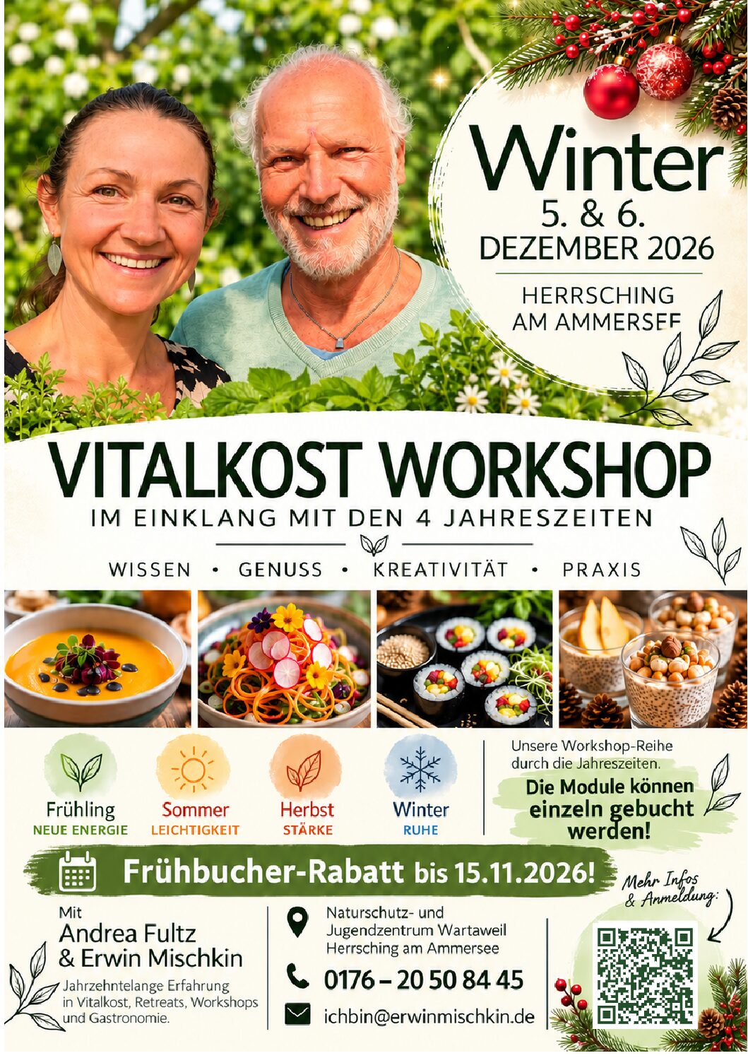 Vitalkost im Einklang mit den 4 Jahreszeiten